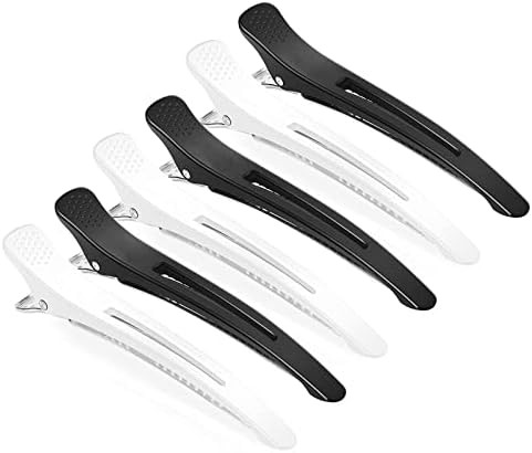 GEELBS 6pcs Professional Hair Clips for Styling Sectioning, Non Slip No-Trace Duck Billed Hair Cl... | Amazon (UK)