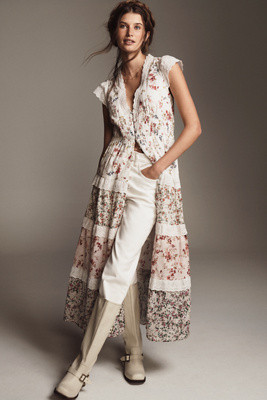The Peregrine Tiered Deco Midi Dress | Anthropologie (US)