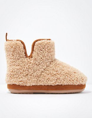 AE Fuzzy Bootie Slipper | American Eagle Outfitters (US & CA)