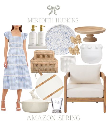 Outdoor furniture, Easter dress, decorative boxes, cane box, cake stand, charcuterie board, serving board, serving tray, rifle paper co, planter, pot, kitchen, coastal, preppy, classic, timeless, traditional, blue and white decor, womens fashion, blue and white dress 

#LTKunder100 #LTKhome #LTKSeasonal