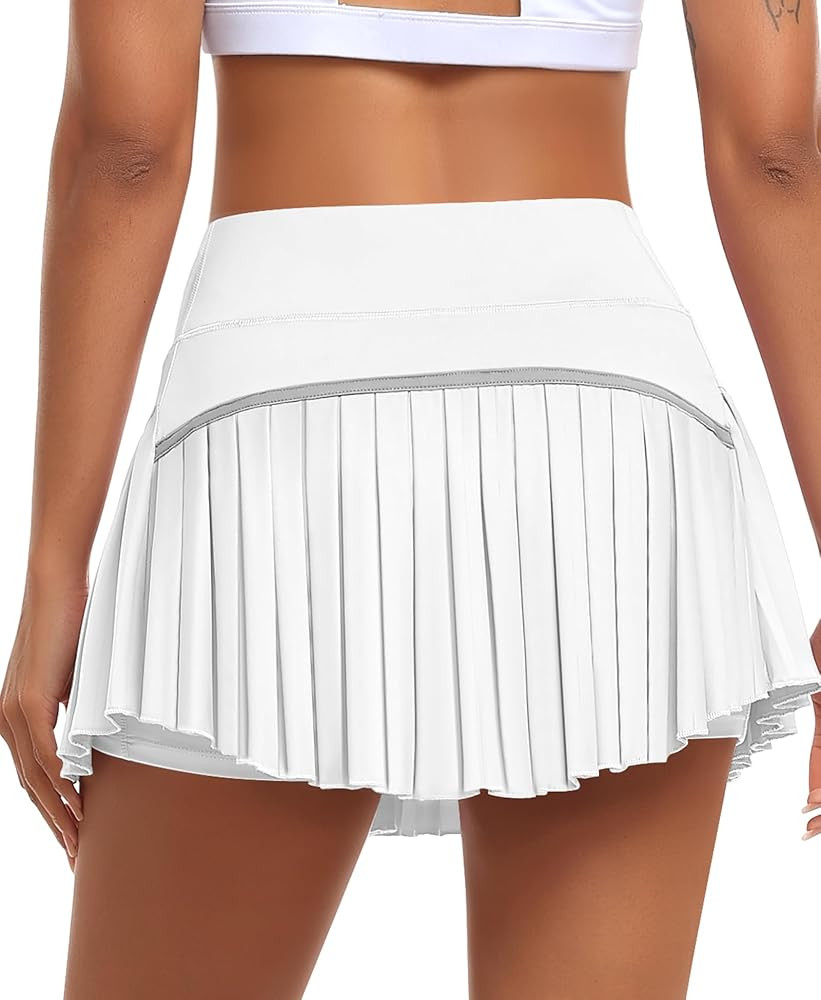JoyGirl Womens Pleated Tennis Skirt with Shorts High Waisted Golf Skort Mini Skirt Workout Skirt ... | Amazon (US)