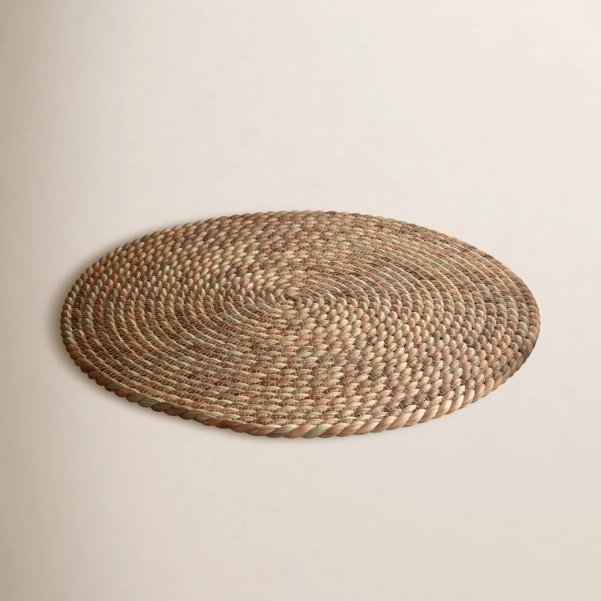 Kalalou Round Seagrass Placemats 14.96"L Handwoven Natural Tan, Set of 6 (Set of 6) | Wayfair North America