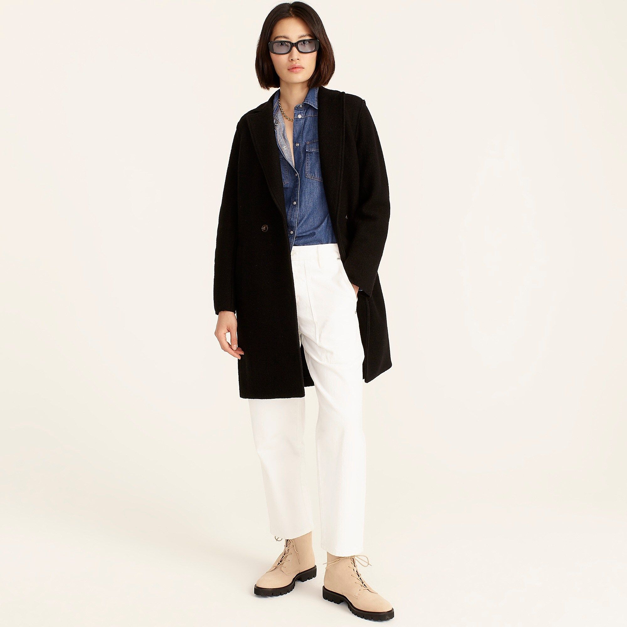 Daphne topcoat in Italian boiled wool | J.Crew US