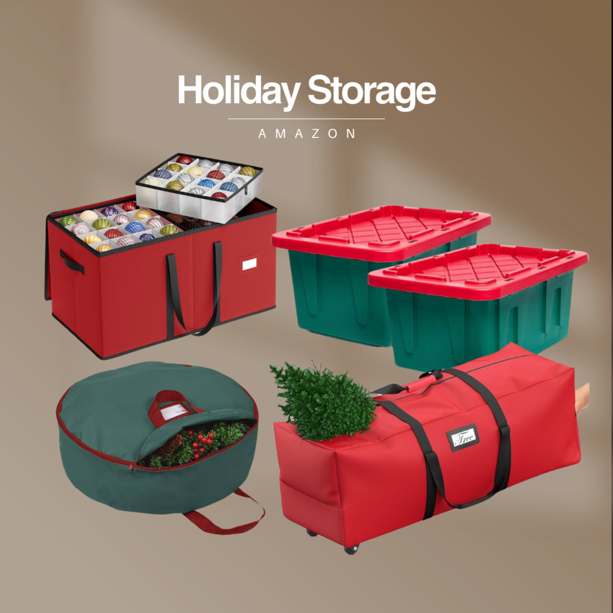 The best holiday storage and organization from Amazon! 

#LTKHome #LTKSeasonal #LTKHoliday