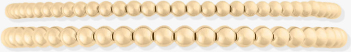 14k Gold Filled Bead Bracelet Two Stack | Nordstrom