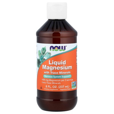 NOW Foods Liquid Magnesium with Trace Minerals, 8 fl oz (237 ml) | Target