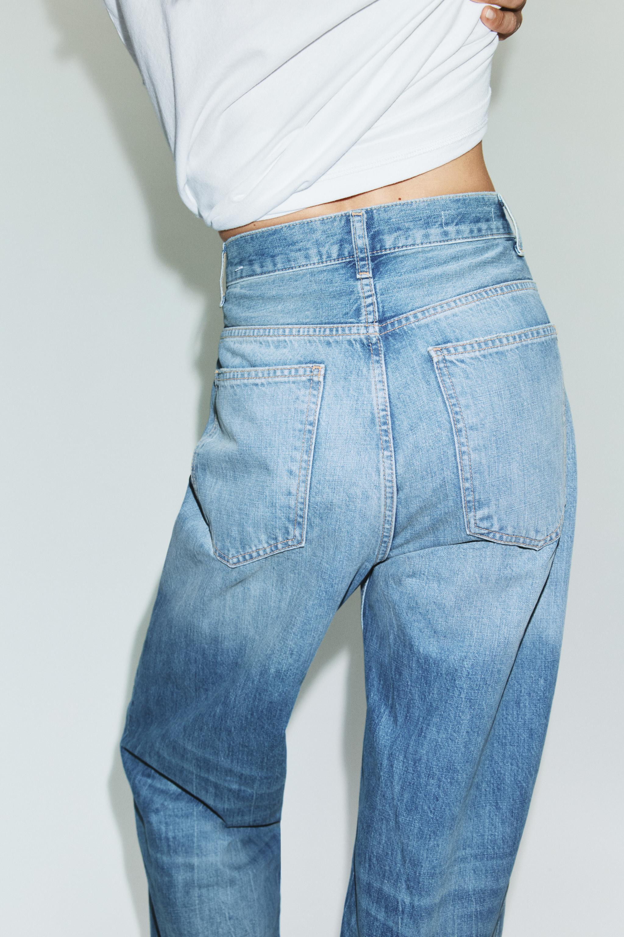 TRF HIGH-WAIST STRAIGHT LEG JEANS | Zara UK