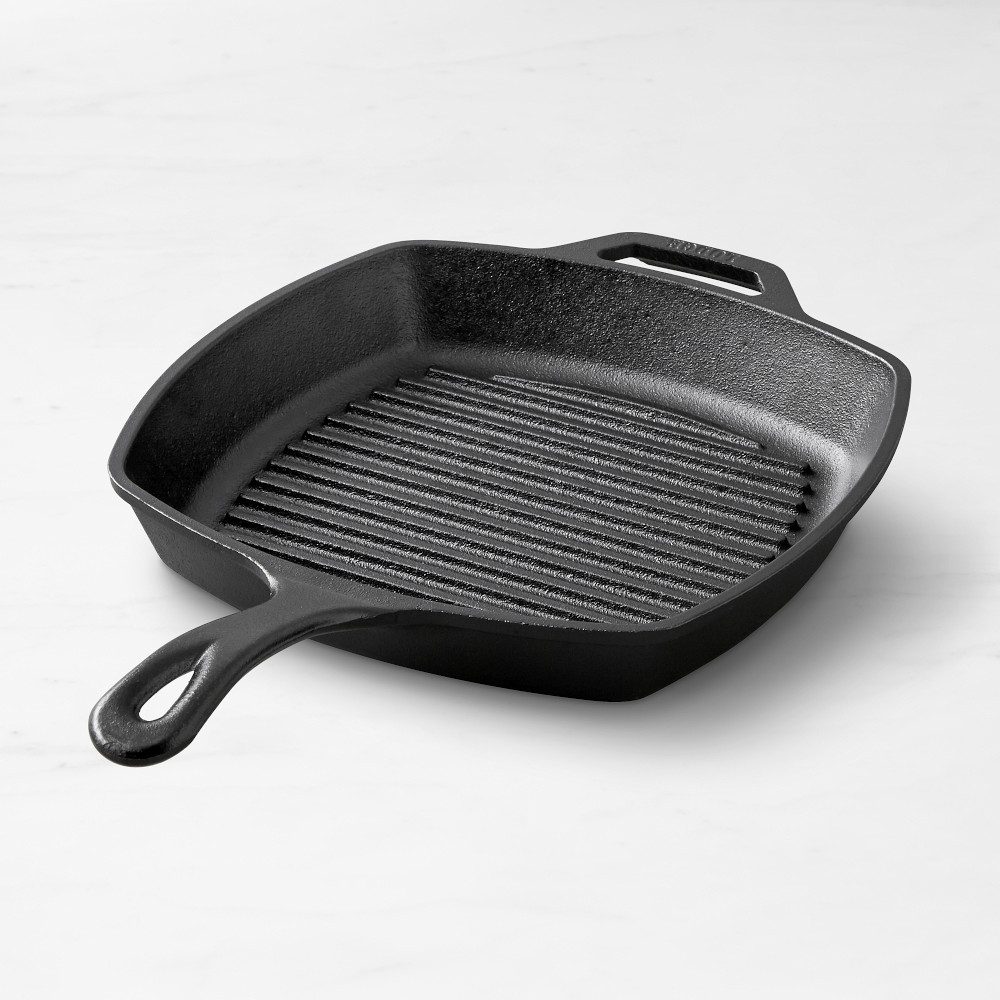 Lodge Classic Square Cast Iron Grill Pan, 10 1/2" | Williams-Sonoma