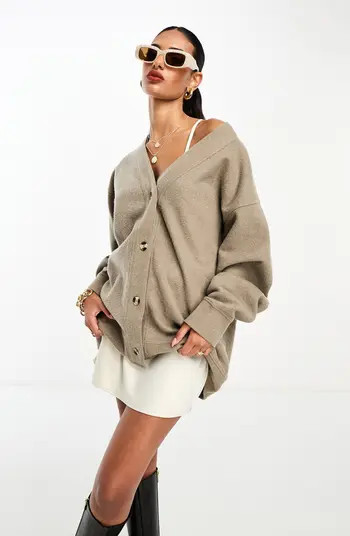 ASOS DESIGN Longline V-Neck Cardigan | Nordstrom | Nordstrom