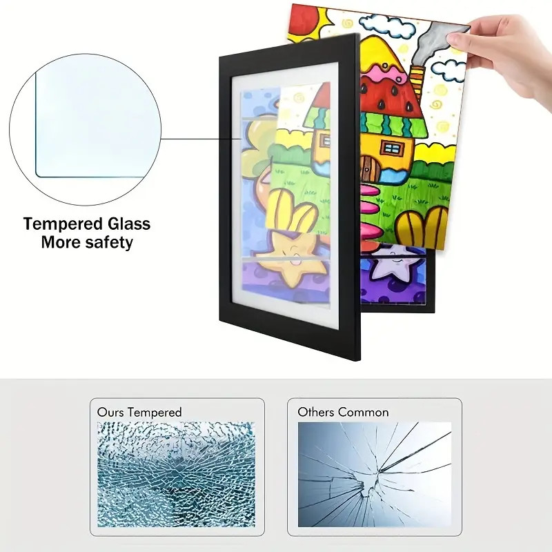 1-Piece A4 Size Youngsters' Art Display Frame - 20.32X27.94cm Easy-Swap Front Load Picture Frame ... | Temu Affiliate Program