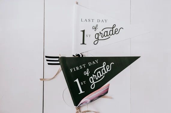 PRINTABLE  First and Last Day of School Flag | Etsy | Etsy (US)