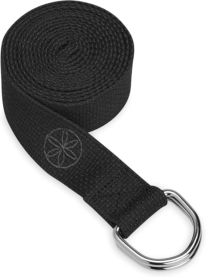 Gaiam Yoga Strap Premium Athletic Stretch Band with Adjustable Metal D-Ring Buckle Loop | Exercis... | Amazon (US)