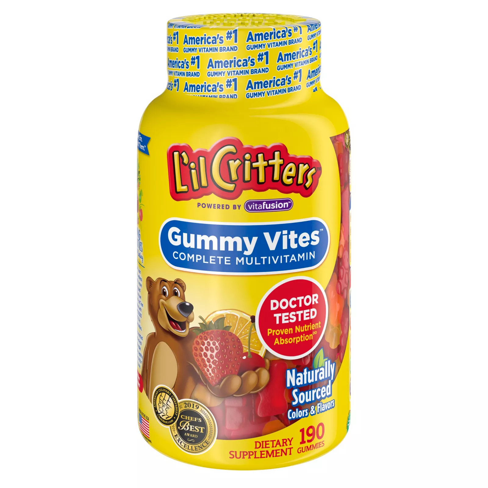L'il Critters Gummy Vites Complete Kids Gummy Vitamins - 190 Count, None | Kohl's