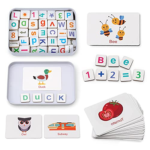 Coogam Magnetic Letters Numbers Alphabet Fridge Magnets ABC 123 Educational Toy Set Preschool Learning Spelling Counting Uppercase Lowercase Math for 3 4 5 Years Kid Toddler | Amazon (US)