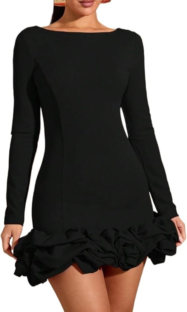 Vestidos de invierno Vestido de manga regular Ropa de manga larga | Amazon (US)