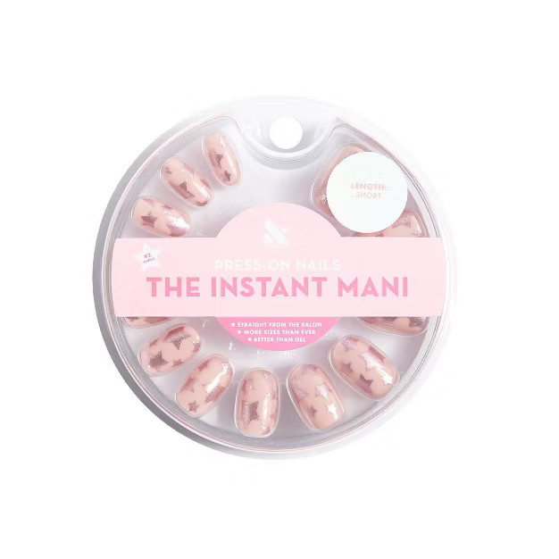 Olive & June Press On Fake Nails - Short Round Sundance Super Stars - 42ct | Target