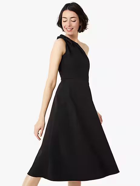 twill one-shoulder dress | Kate Spade (US)