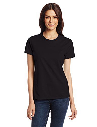 Hanes Women's Nano T-Shirt, Medium, Black | Amazon (US)