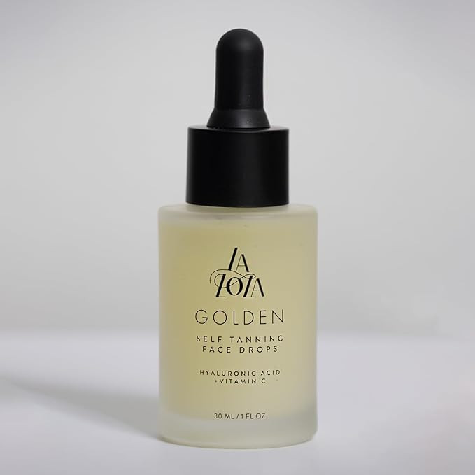 LALOLA Golden Face Tanning Drops – USA-Made Self Tanner with Vitamin C & Hyaluronic Acid, Natur... | Amazon (US)