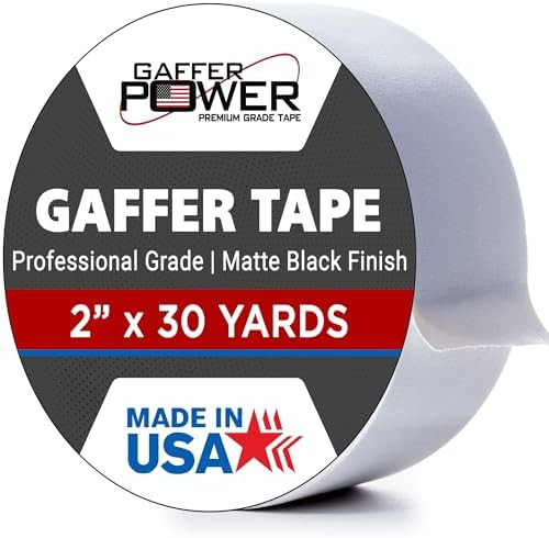 White Gaffer Tape 2 Inch x 30 Yards, Pro Grade Made in USA, Residue-Free Removal, Matte Non Refle... | Amazon (US)
