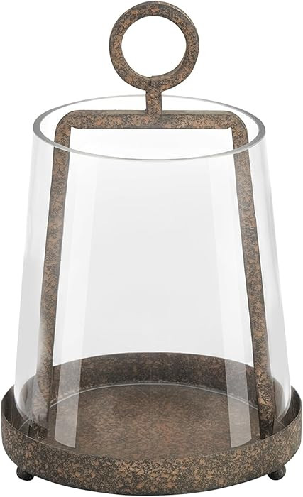 Twakutwaku 6" Wide Modern Farmhouse Metal Hurricane Candle Holder with Handmade Sturdy Glass Slee... | Amazon (US)