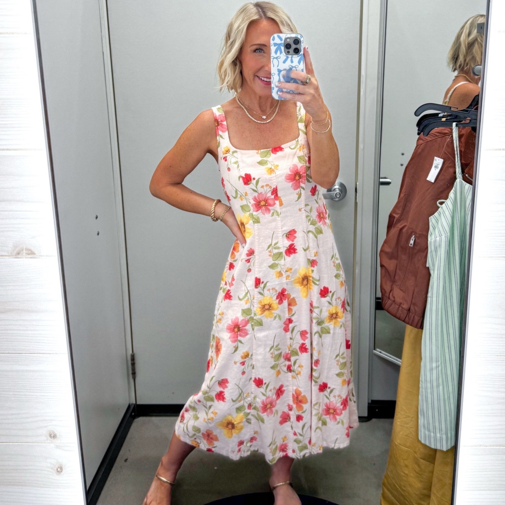 Old Navy - in store try-on And it’s all on SALE! Fit & Flare Sleeveless Linen-Blend Midi Dress - size XS. 6 colors. 

#LTKSaleAlert#LTKSeasonal#LTKOver40 

 