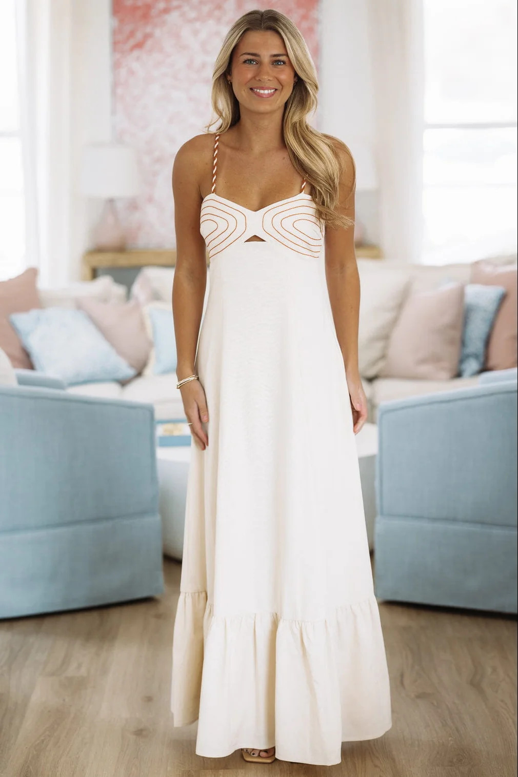Soft Glow Maxi Dress - Taupe | Hazel and Olive