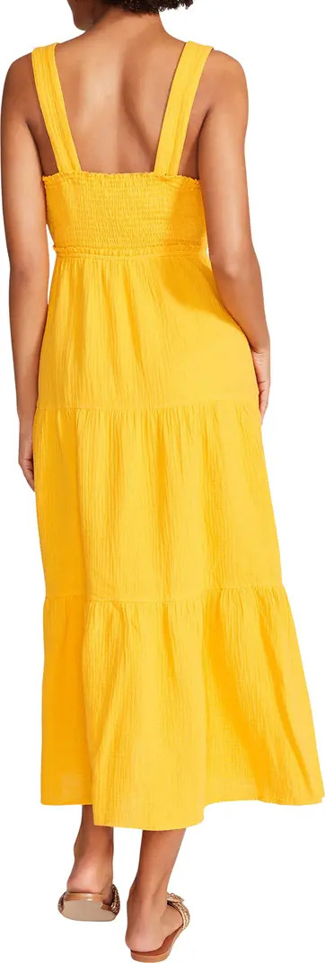 Amira Tiered Cotton Midi Dress | Nordstrom