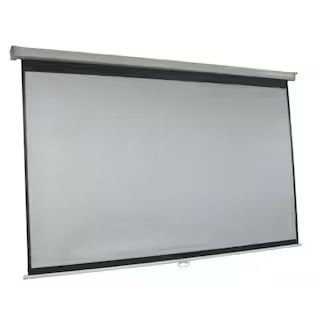 ProHT 100 in. Manual Projection Screen with White Frame 05351 - The Home Depot | The Home Depot