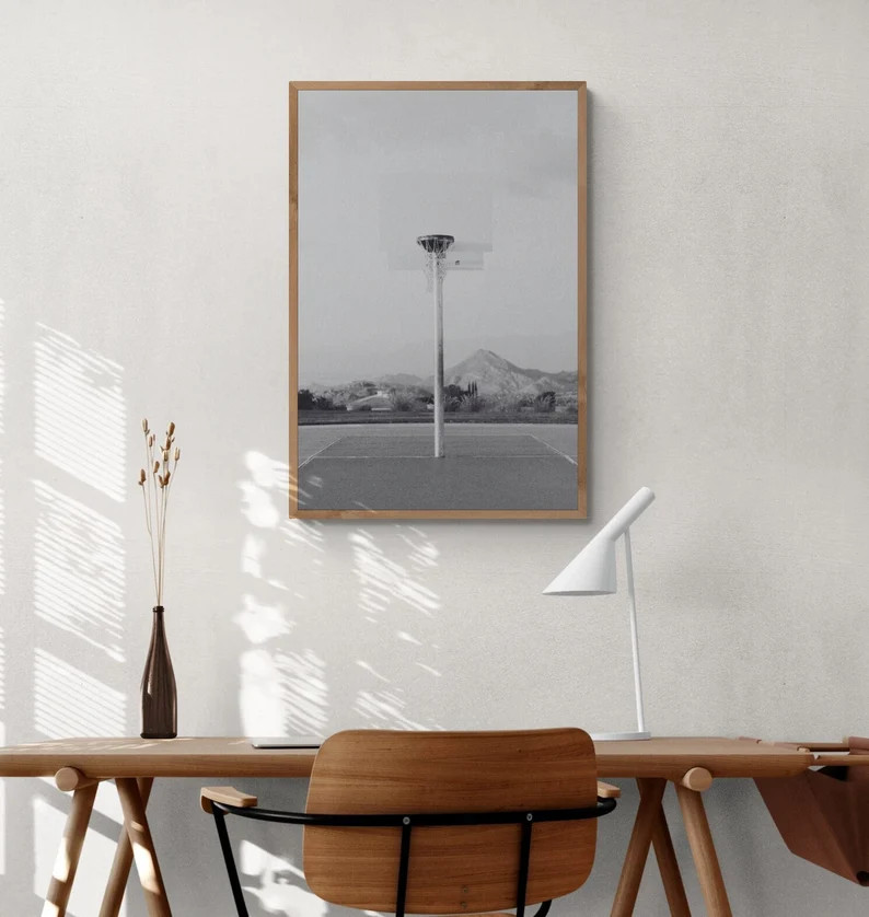 Basketball Hoop Wall Print, Teen Boy Gift, Teen Room Decor, Basketballer Gift, Basketball Wall De... | Etsy (US)