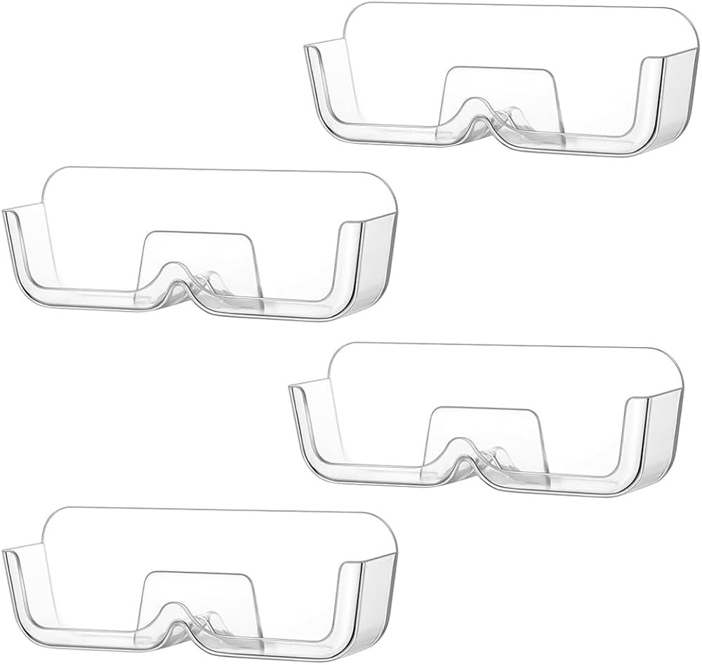 4pcs Eyeglasses Holder Stand, Sunglasses Storage Organizer, Wall Mounted Glasses Display Case wit... | Amazon (US)