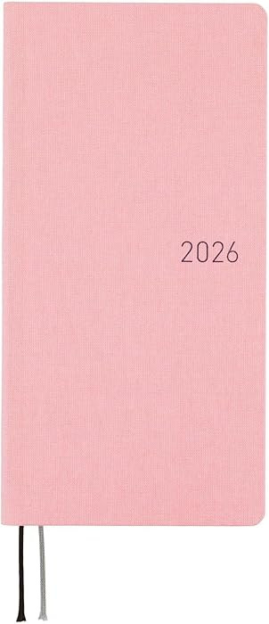 Hobonichi Techo 2026 Weeks MEGA – Colors: Strawberry Milk (English, Tall & Slim, January Start) | Amazon (US)