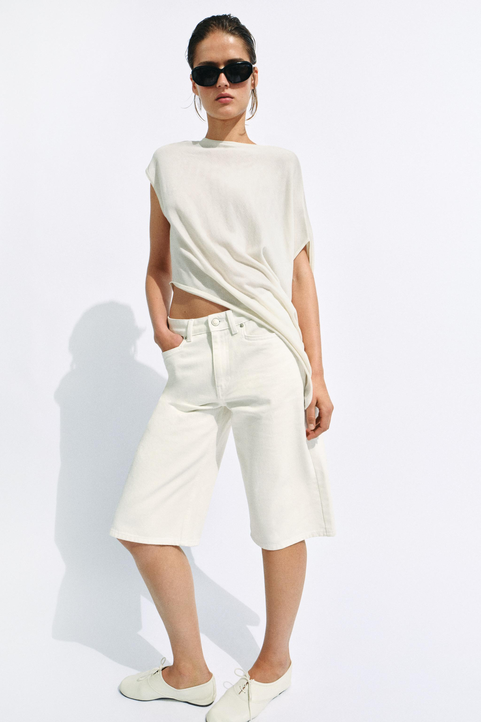 ASYMMETRIC KNIT TOP | Zara UK
