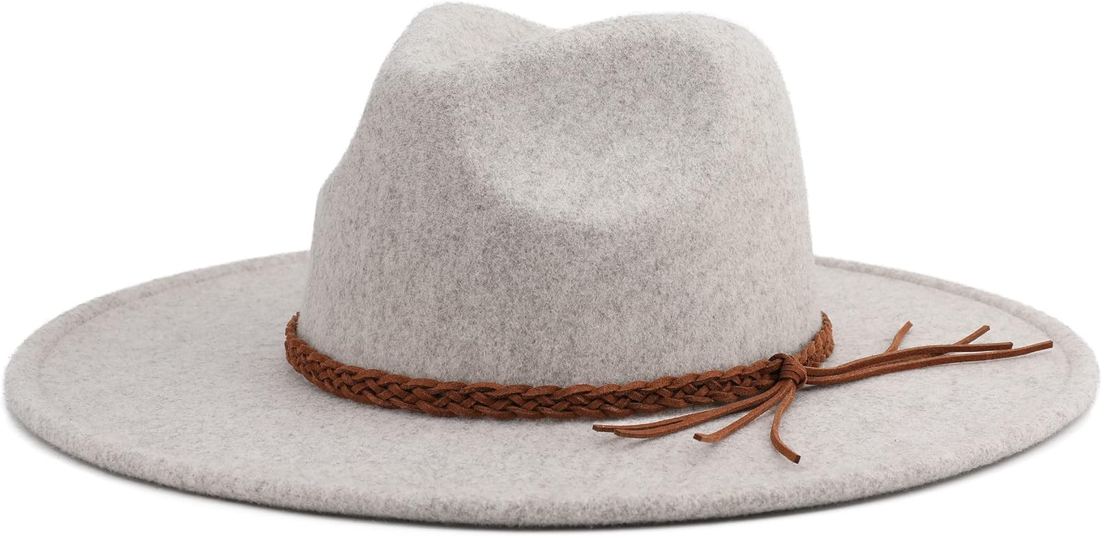 Pro Celia Big Wide Brim Women Fedora Hat Western Felt Large Panama Hat | Amazon (US)