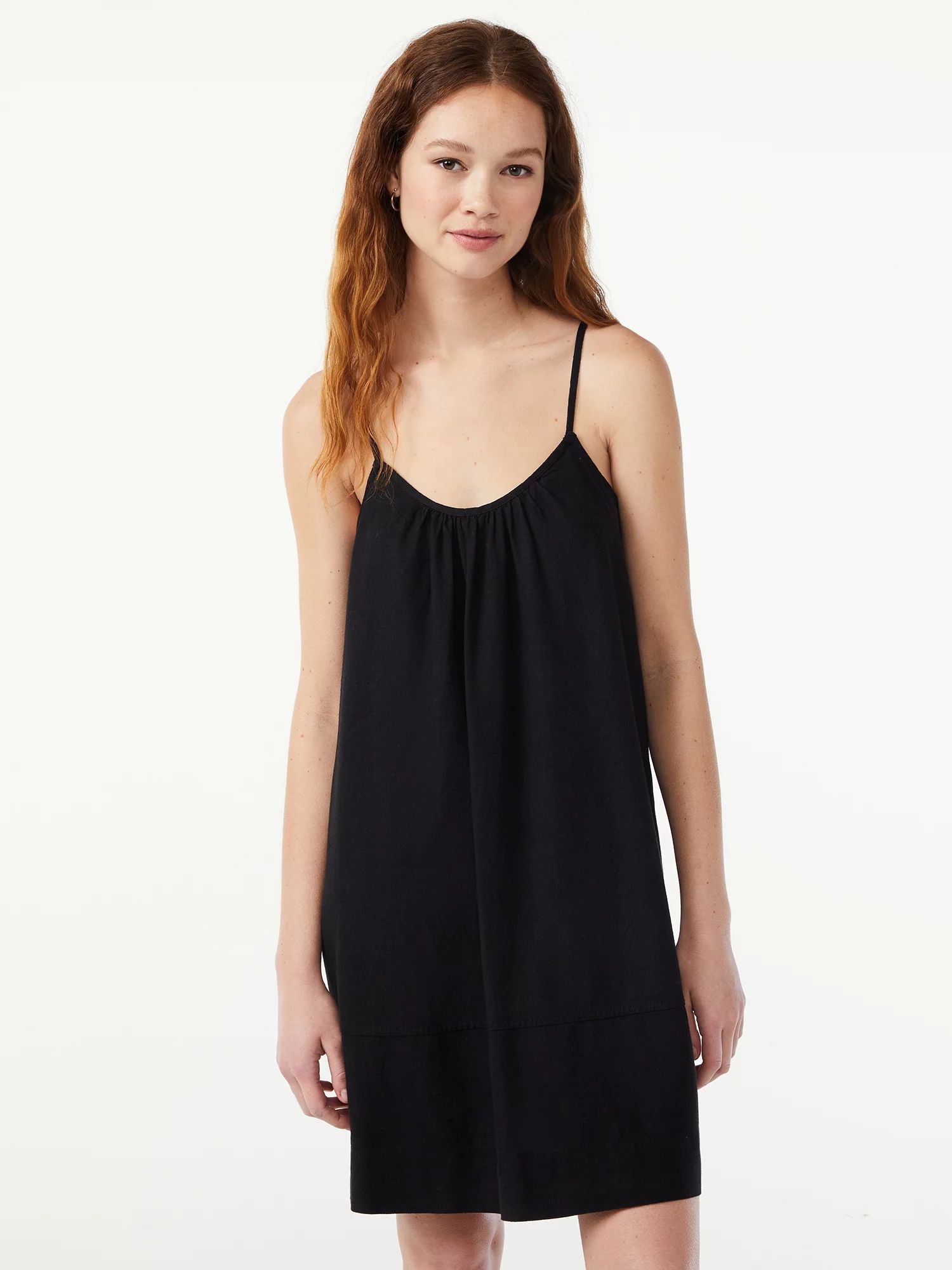 Free Assembly Women's Sleeveless Swing Dress | Walmart (US)