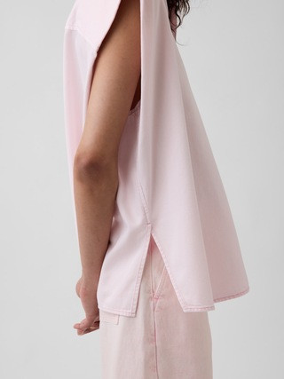 Gap × HFR UltraSoft Denim Wide-Shoulder Shirt by Nicole Benefield Portfolio | Gap (US)