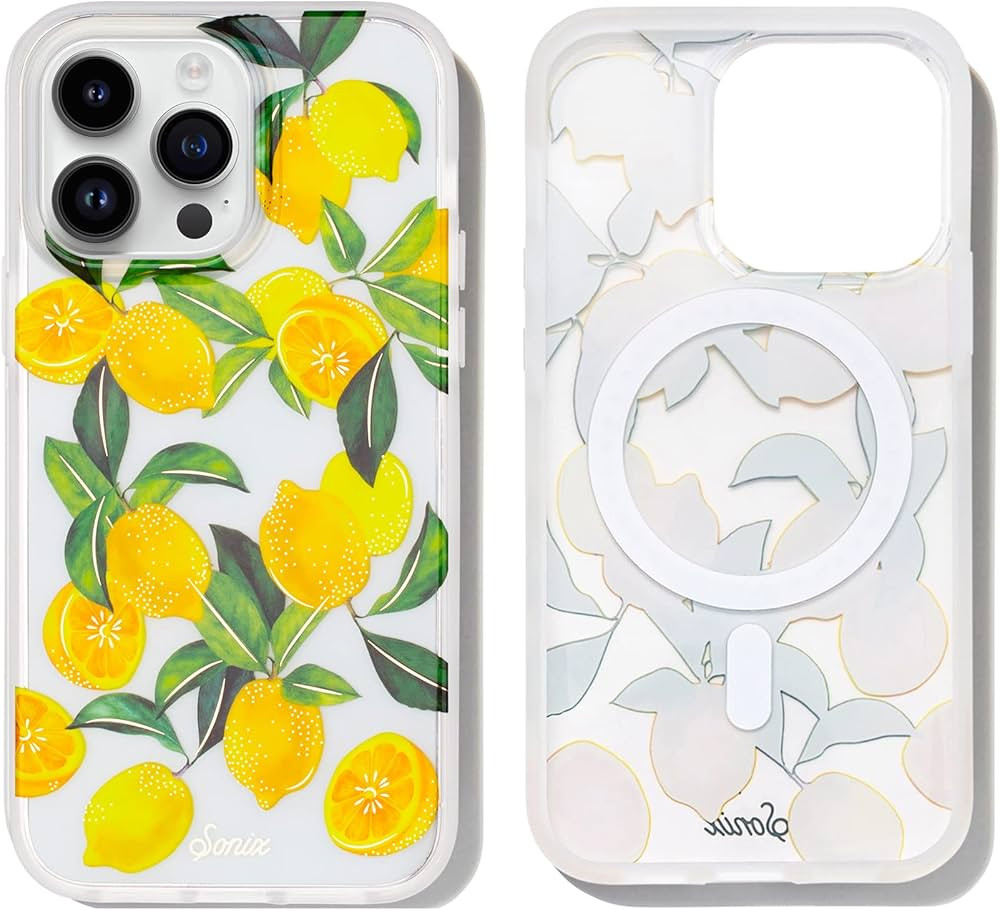Sonix Case for iPhone 14 Pro Max | Compatible with MagSafe | 10ft Drop Tested | Clear Lemons | Amazon (US)