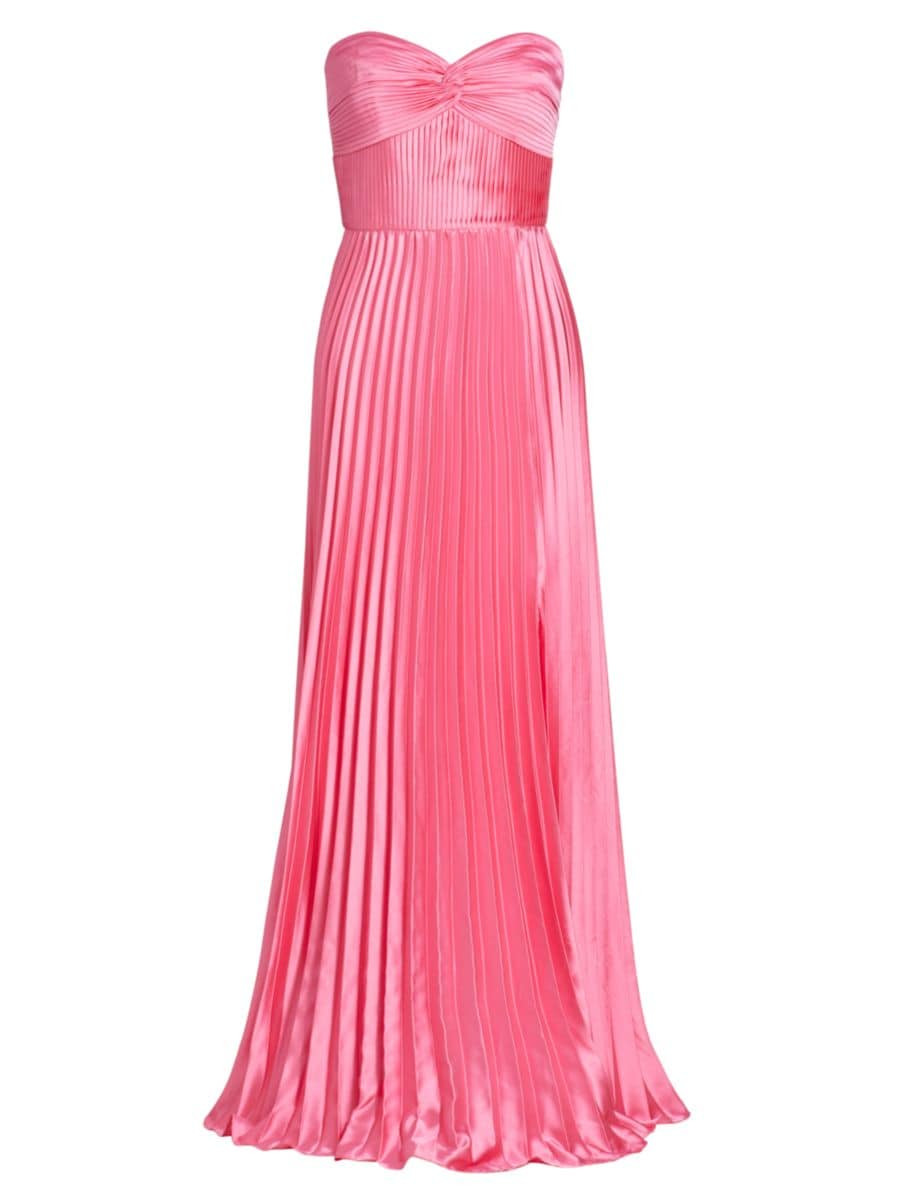 Stef Strapless Pleated Gown | Saks Fifth Avenue