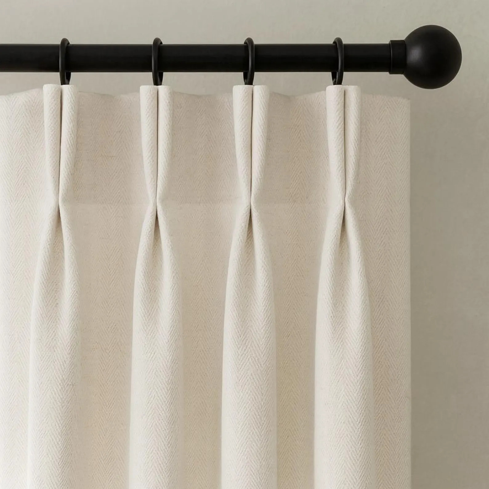 Ivory Linen Curtains: Pinch Pleat, Custom Sizes, Blackout or Cotton Lined | Etsy (Global)