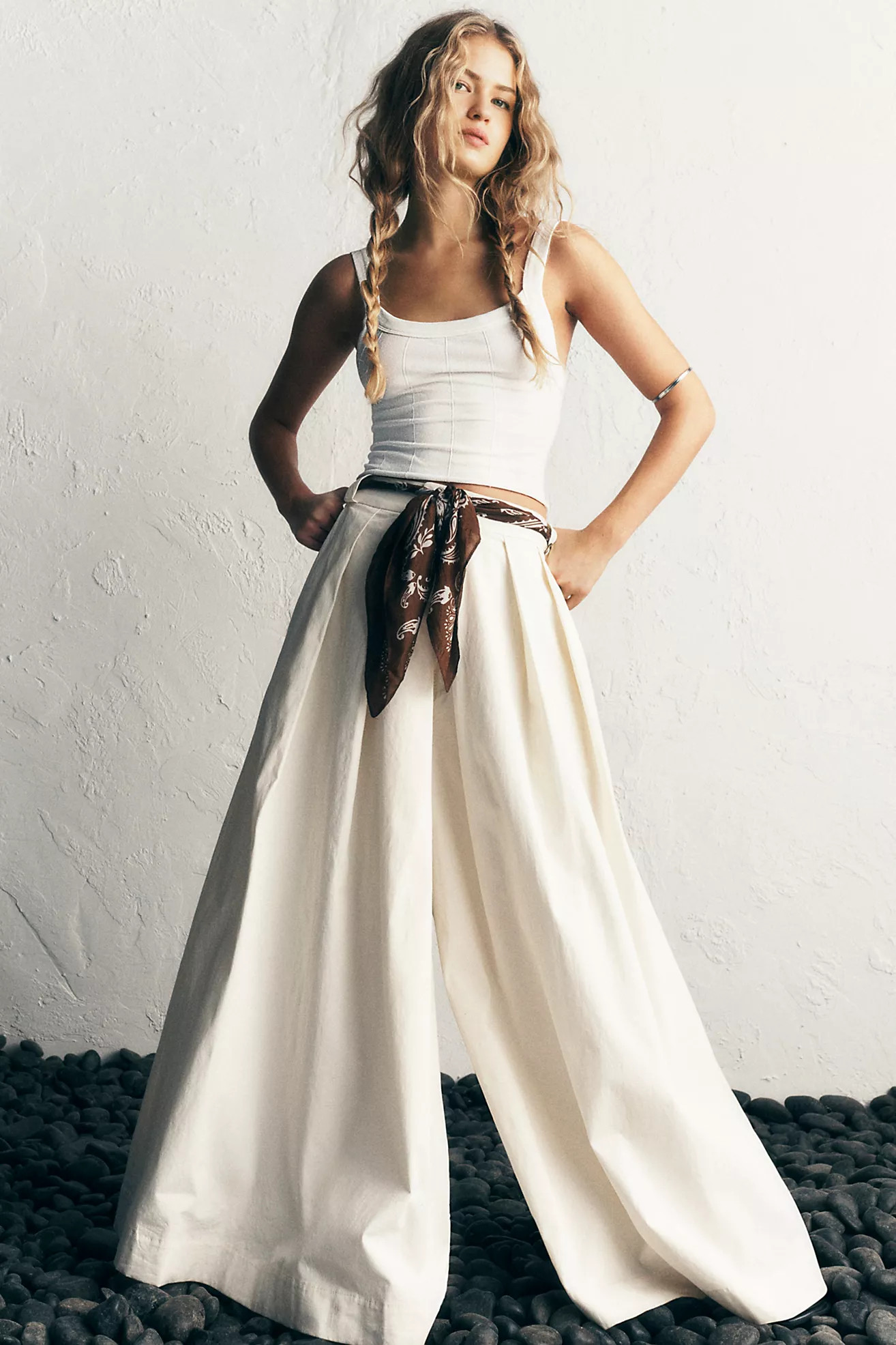 FP Edition Cotton Wide-Leg Trousers | Free People (Global - UK&FR Excluded)