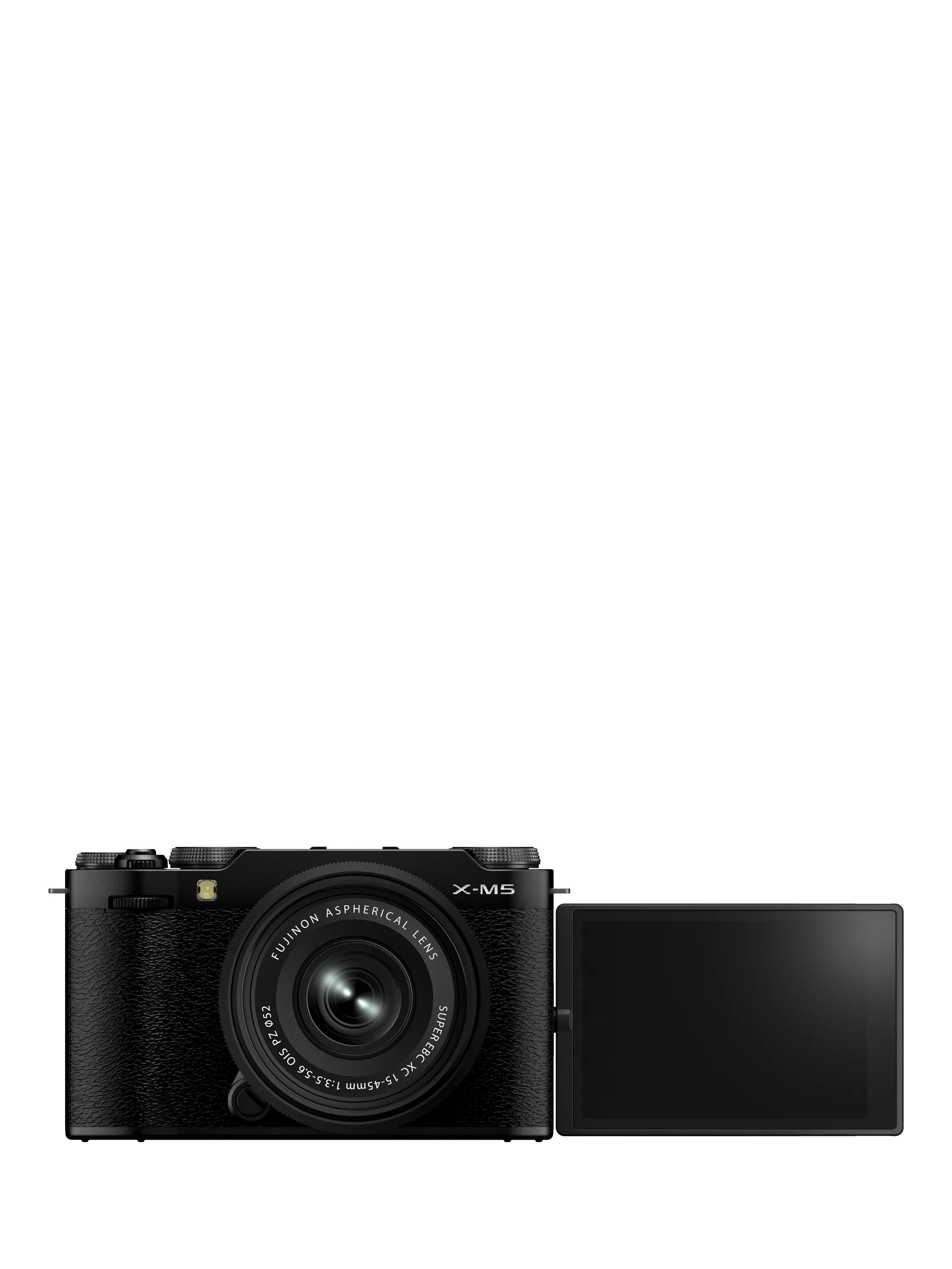 Fujifilm X-M5 Compact System Camera with XC 15-45mm Lens, 6.2K Ultra HD, 26.1MP, Wi-Fi, Bluetooth, 3” Vari-angle LCD Touch Screen | John Lewis (UK)