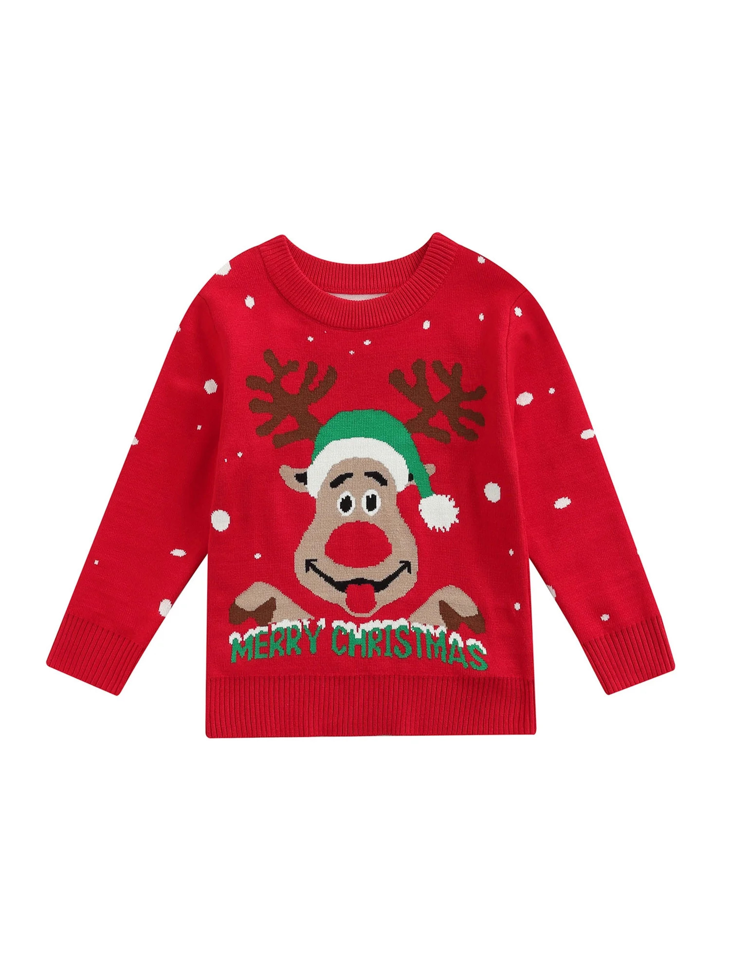 ARDYAL JELLY Toddler Holiday Santa Claus Christmas Knitted Sweater | Walmart (US)