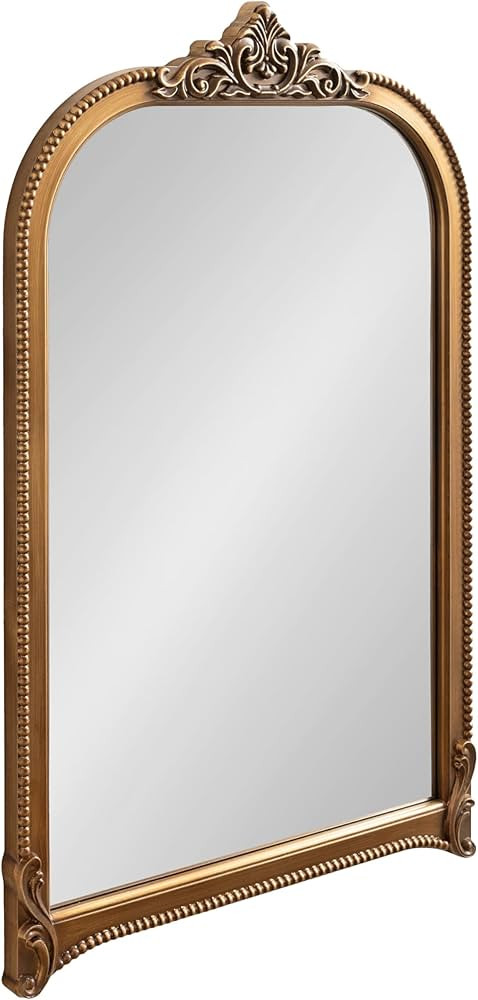 Kate and Laurel Hubanks Vintage Decorative Tall Arched Mirror, 24 x 38, Gold, Large Antique State... | Amazon (US)