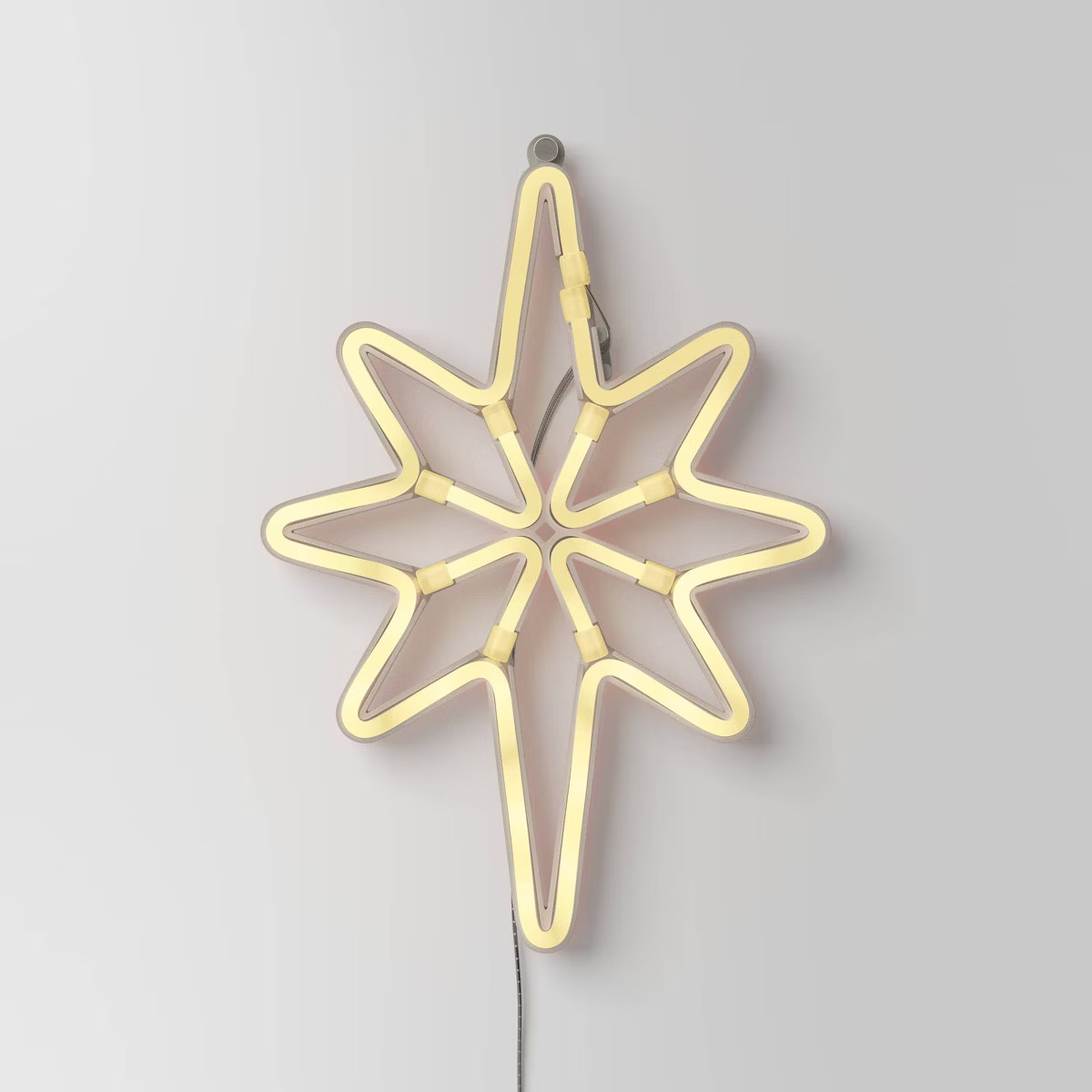 LED Battery Operated Neon Star Hangable Sign Warm White - Wondershop™ | Target