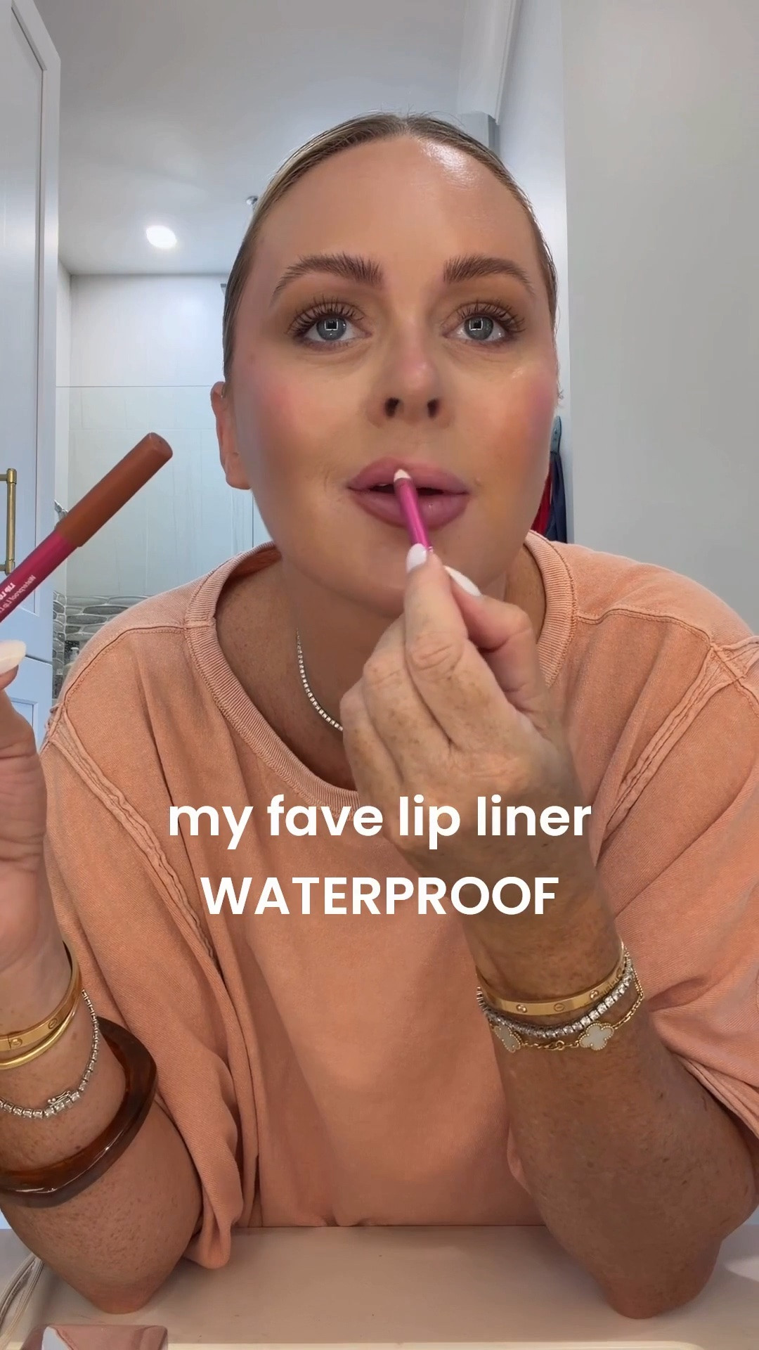 I’m officially obsessed with this lip liner. 🤎on sale today!✨ My girlfriend literally asked me last night how it was still on my lips. 😂💋💄

I wear shades 1 & 2, but there are 4 gorgeous shades to choose from. It’s called Lip Lock for a reason. It’s waterproof, stays put, and is hands down my favorite. And it’s finally at Sephora! 🙌

lip liner • waterproof makeup • long lasting lip liner • Sephora • beauty favorite • makeup must have • everyday makeup • neutral lip • lip combo