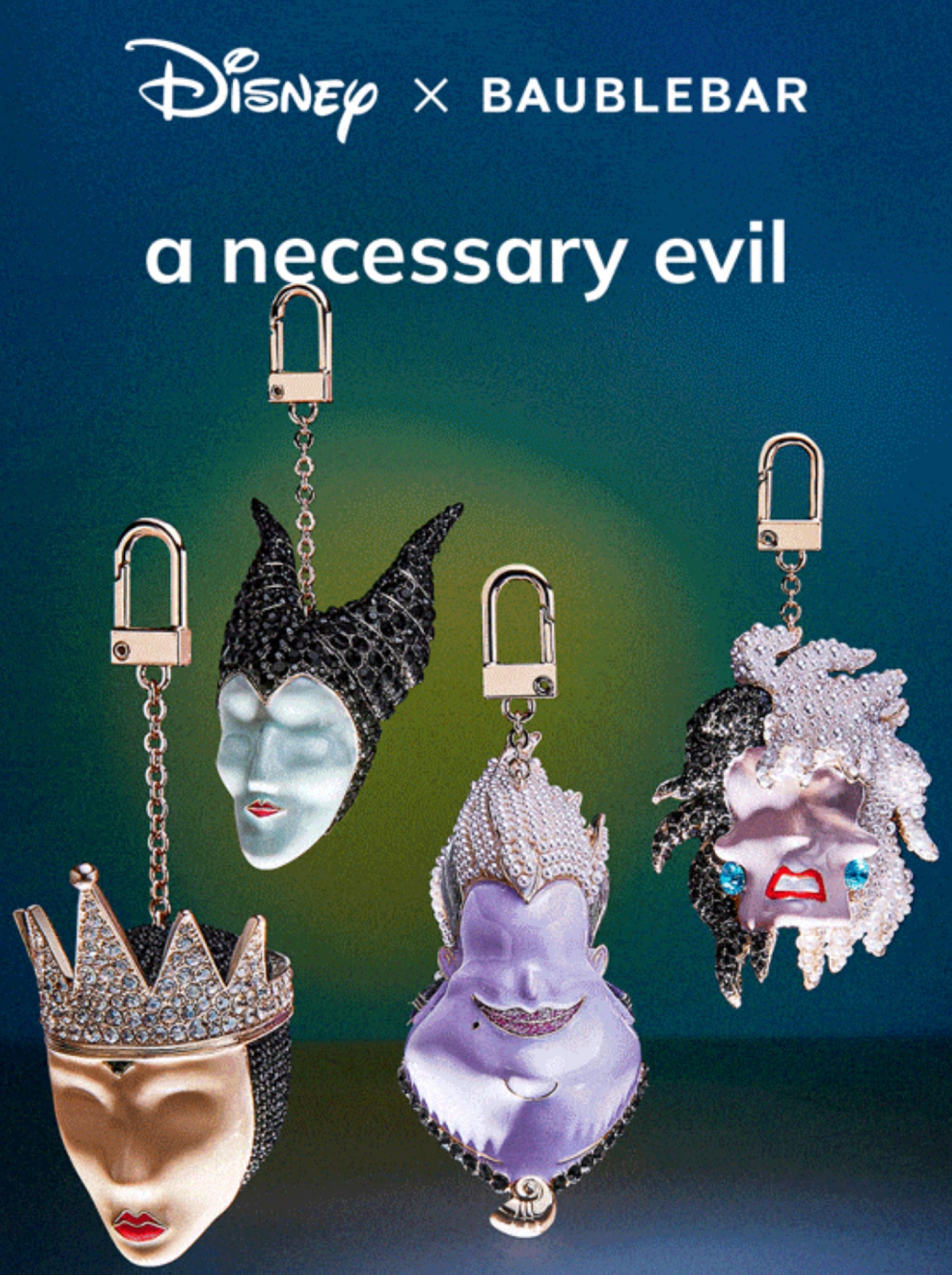 NEW! Disney Villain Bag Charms. 