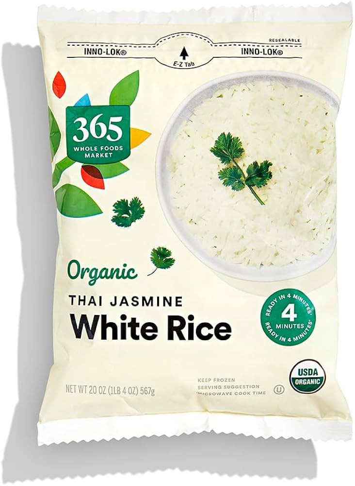 365 by Whole Foods Market, Organic White Rice Thai Jasmine, 20 oz, (Frozen) | Amazon (US)