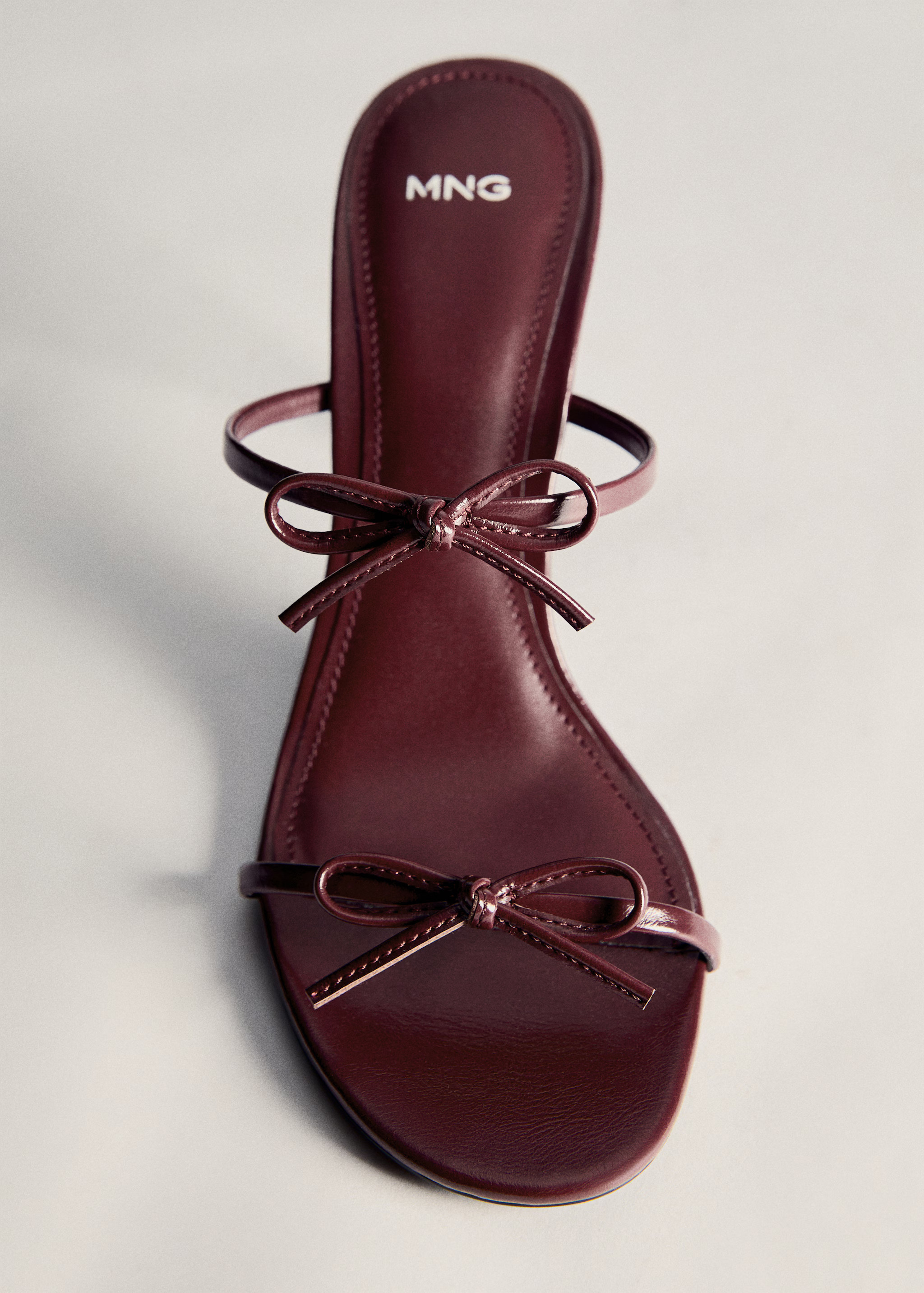 Sandal with lace-up straps - Woman | MANGO United Kingdom | MANGO (UK)