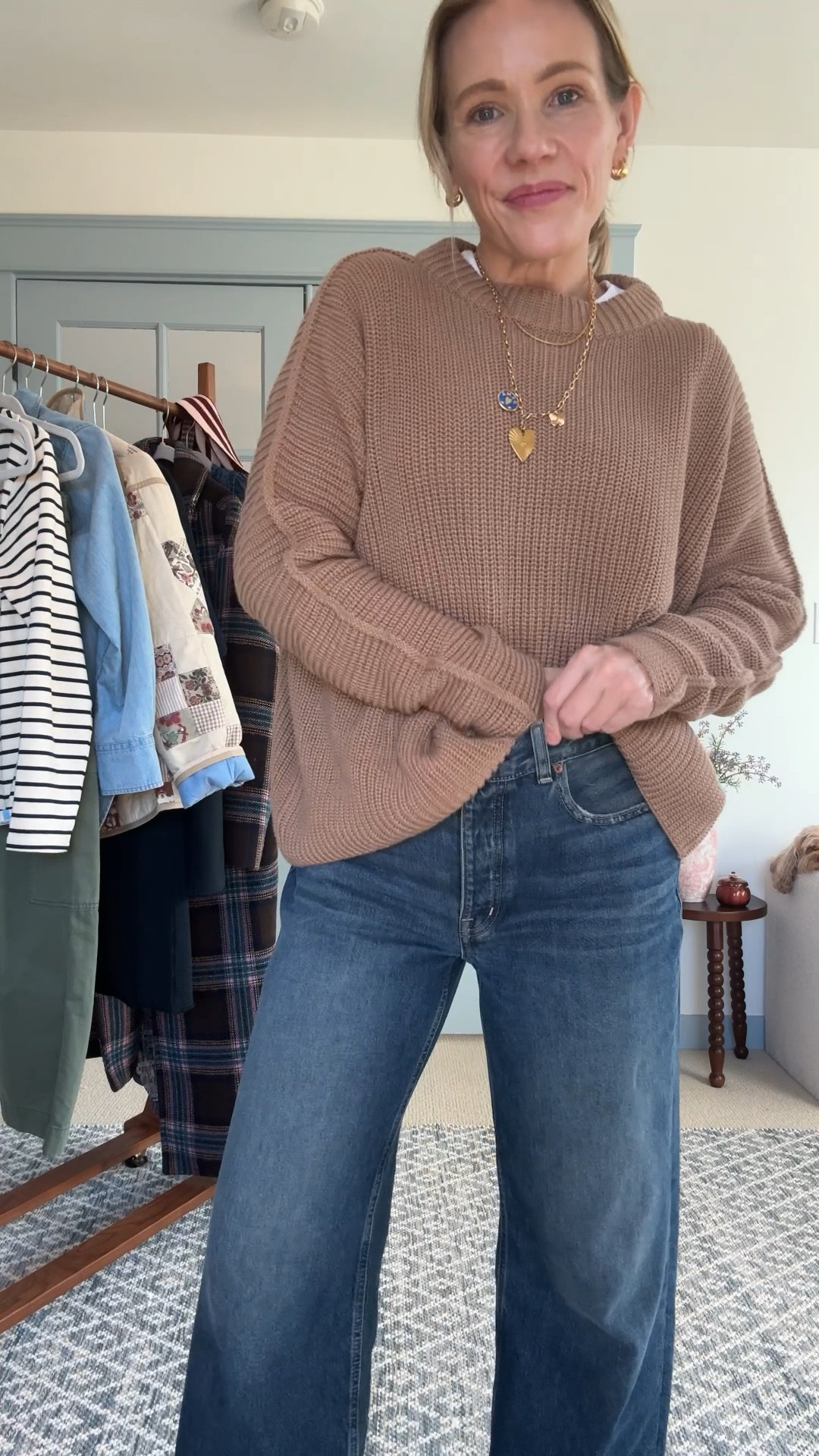 Sizing in the sweatpants & sweaters is generous but still wearing my regular size small. Pants are full length but not too long, I’m 5’3” Also linked a few more favorite button down & dress styles from @frankandeileen #frankandeileenpartner #wearloverepeat @Shop.LTK #liketkit

#LTKOver40 #LTKSeasonal #LTKStyleTip