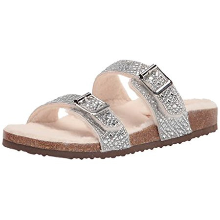 Madden Girl Women s Brando Slide Sandal Silver Multi 7.5 | Walmart (US)